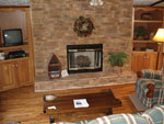 Living room at the Creekside Lodge.