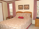Master bedroom at the Creekside Lodge.