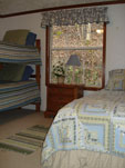 Guest bedroom at the Bearfoot Cabin.