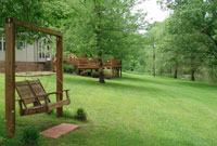 "The Swing" at the Creekside Lodge.