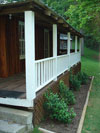 Front Porch of the Tabor Hollow Cabin